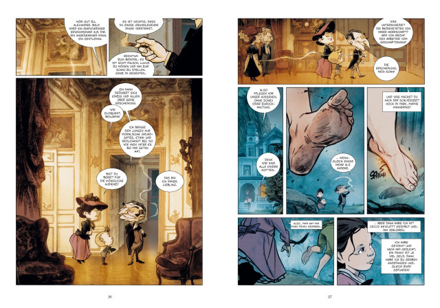 Comic »Peter Pan in Kensington Gardens« von José Luis Munuera, Seite 26-27